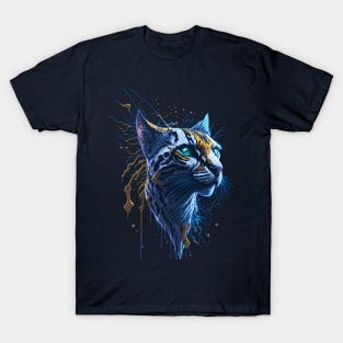 Wild Cat Splash Art T-Shirt